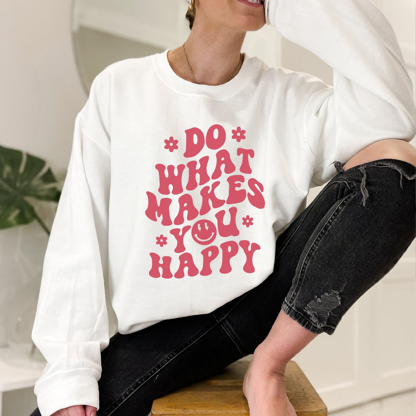 Do What Makes You Happy Sweater - Amber and Noah