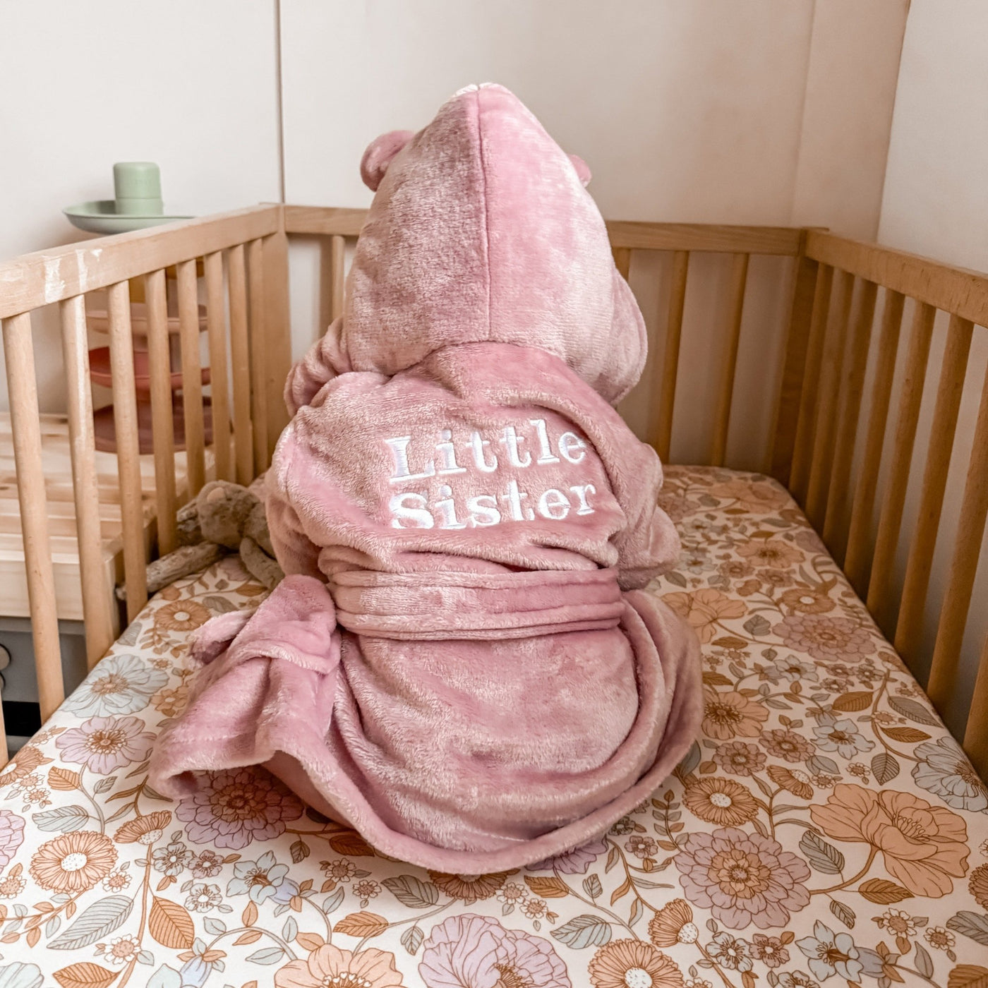 Dusty Pink Personalised Dressing Gown - Amber and Noah