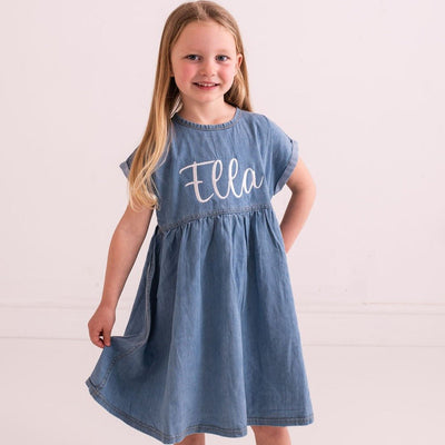 Embroidered Denim Dress - Amber and Noah