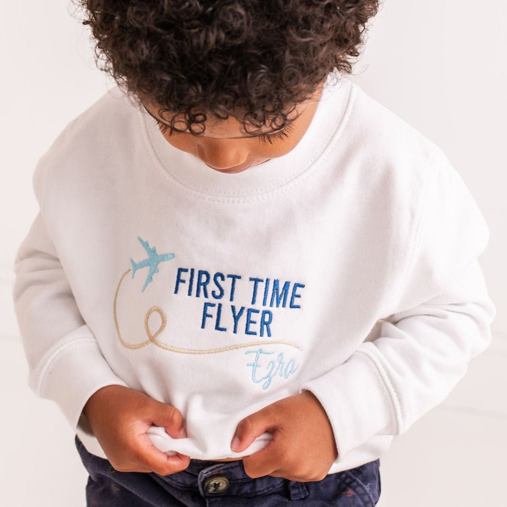 First Time Flyer Sweater - Amber and Noah