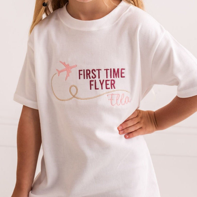 First Time Flyer Tshirt - Amber and Noah