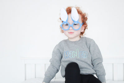 Funky Name Embroidered Sweater - Amber and Noah
