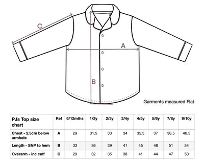 Grey Embroidered Classic Pyjamas - Amber and Noah