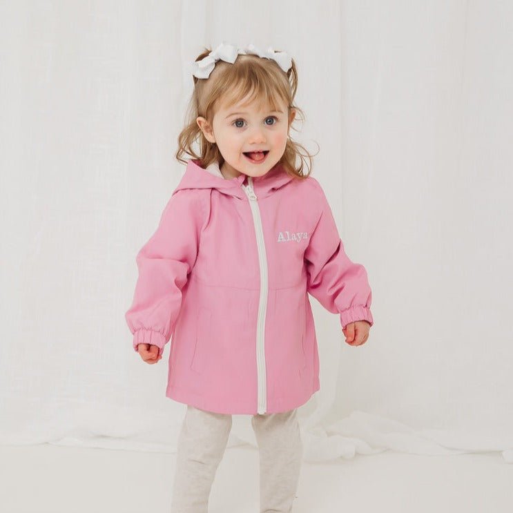 Lightweight Personalised Rain Coat - Amber and Noah