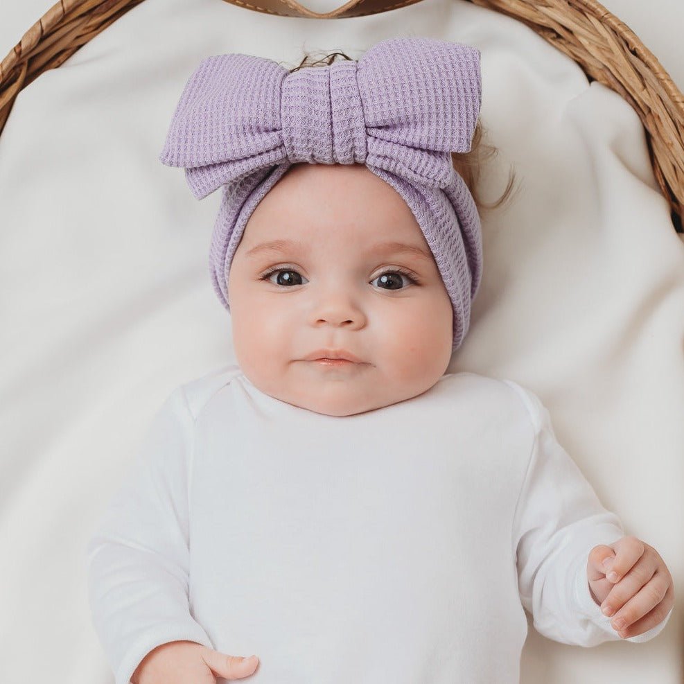 Lilac Baby Bowknot Headband – Amber and Noah