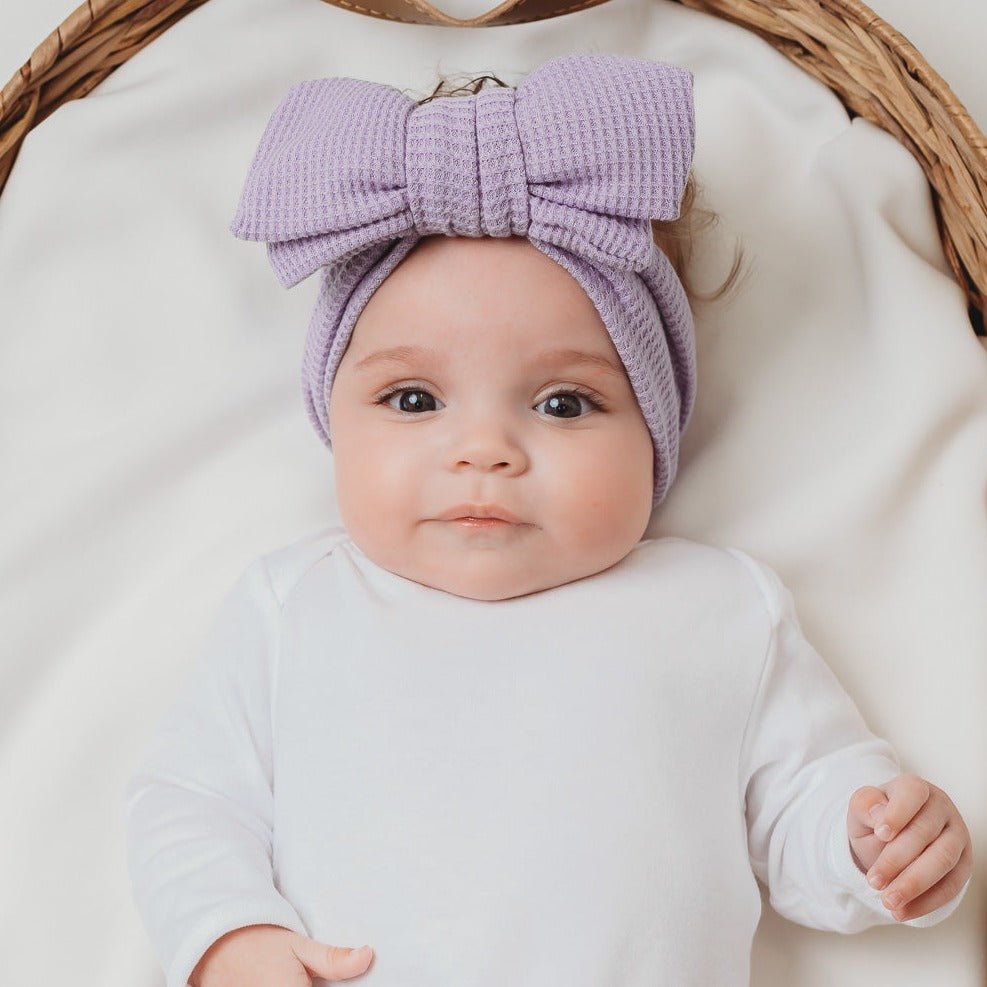 Lilac Baby Bowknot Headband - Amber and Noah