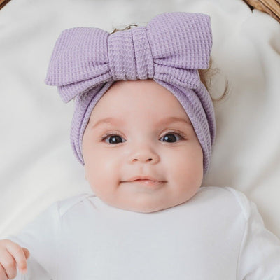 Lilac Baby Bowknot Headband - Amber and Noah