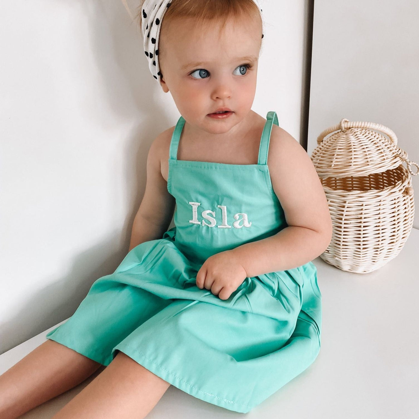 Ocean Green Strappy Dress - Amber and Noah