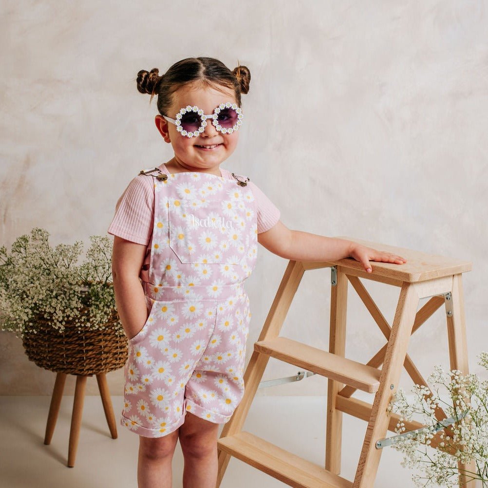 Personalised Floral Dungaree Set - Amber and Noah