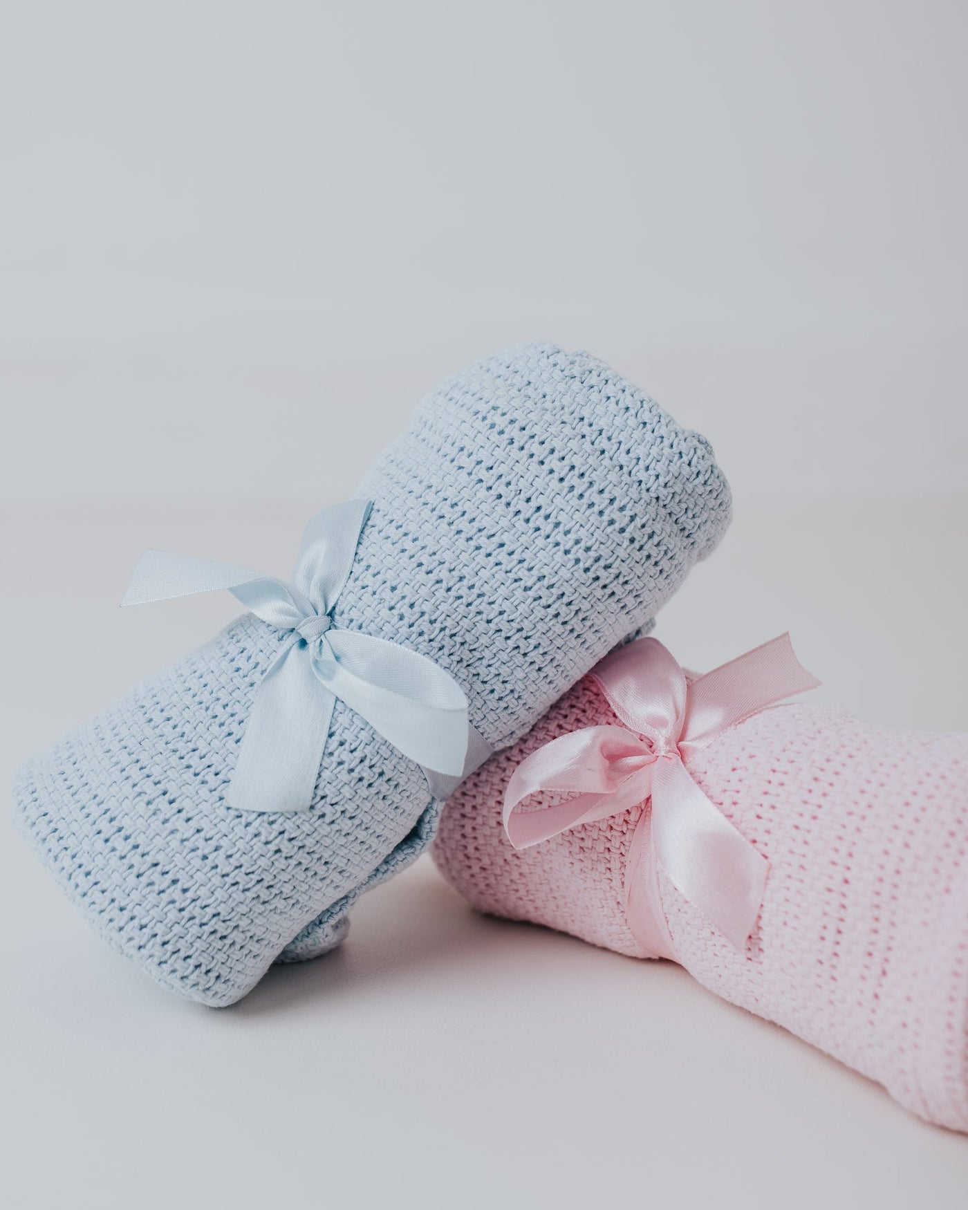 Personalised Knitted Cellular Blanket - Amber and Noah