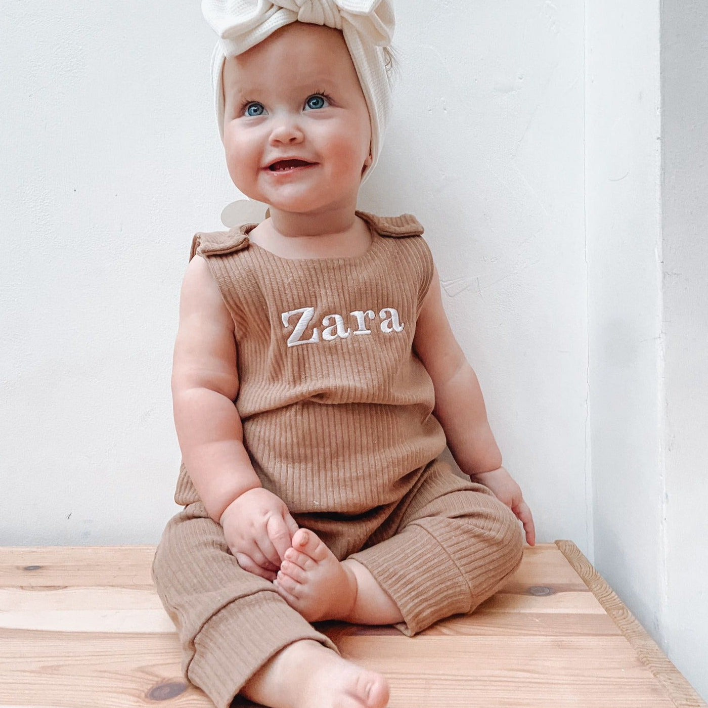 Personalised Lounge Romper - Choice of colours - Amber and Noah