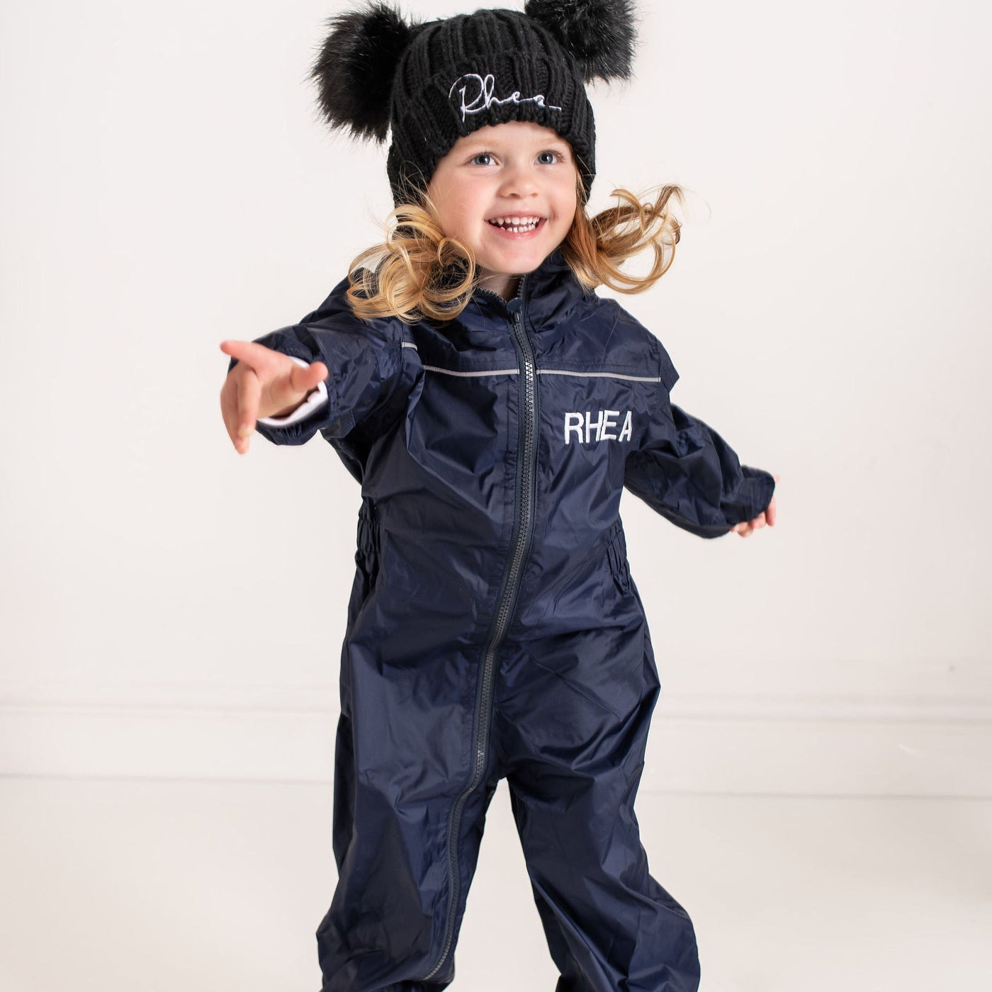 Personalised Puddle Rain Suit - Amber and Noah