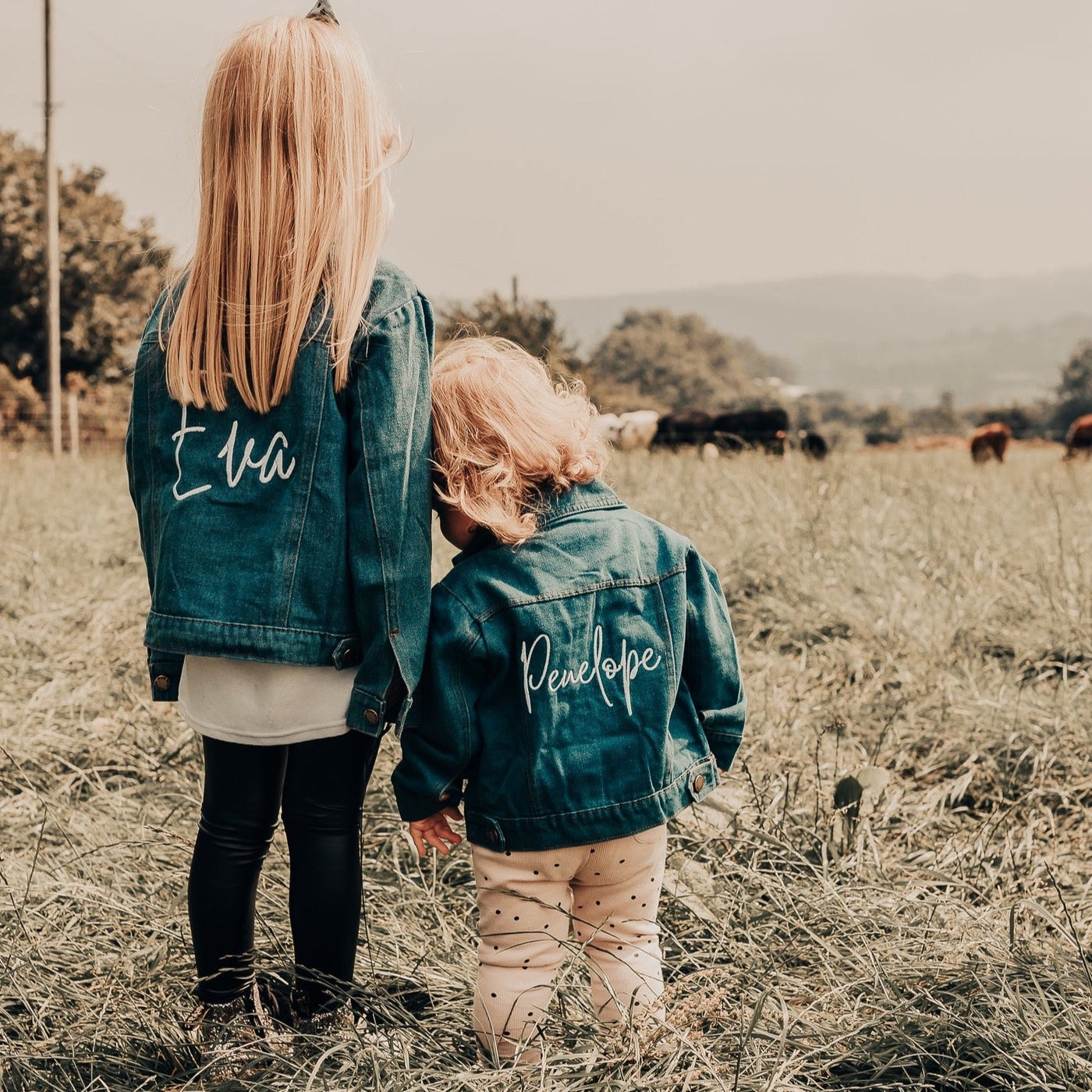 Personalised Script Denim Jacket - PRE ORDER - Amber and Noah