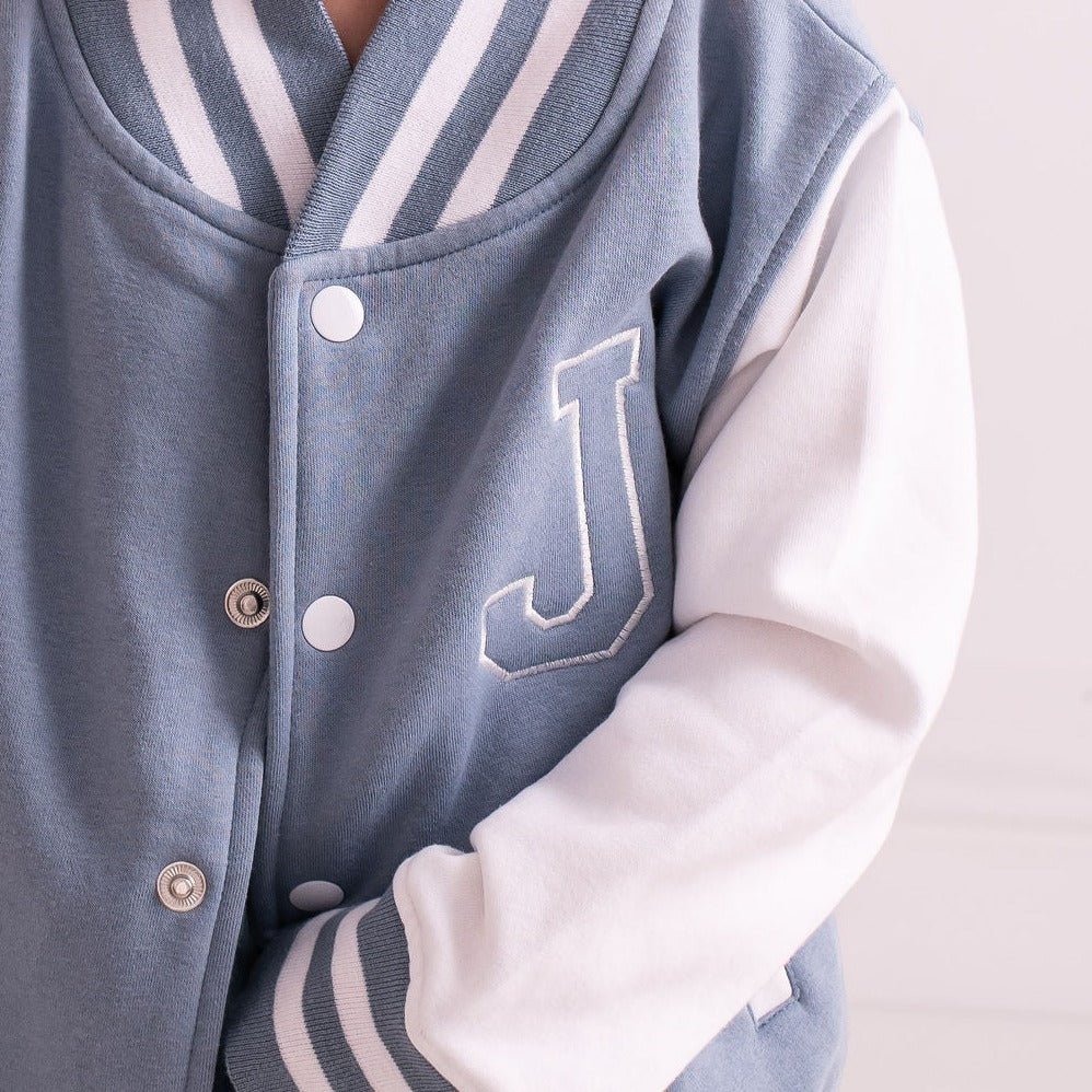 Personalised Varsity Initial Jacket - Amber and Noah