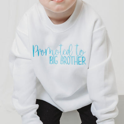 Promoted to Big Brother Sweater - Amber and Noah
