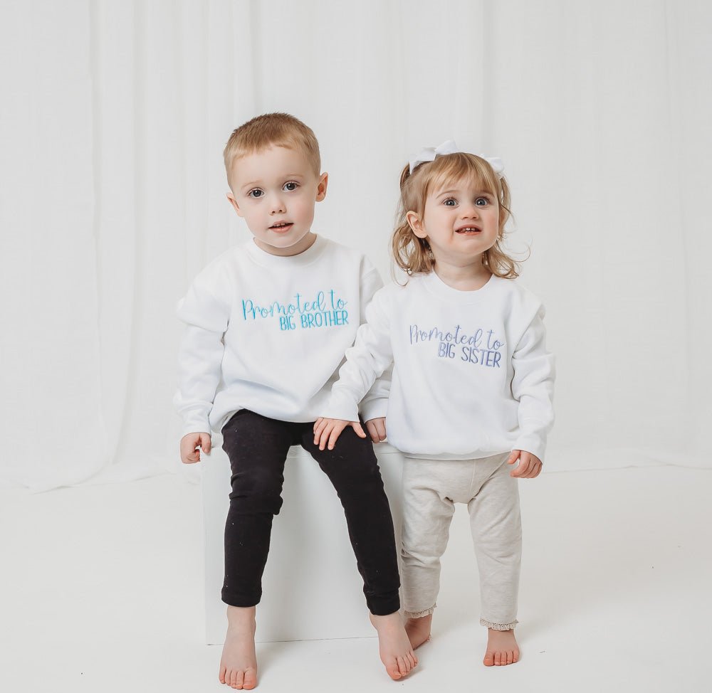 Promoted to Big Brother Sweater – Amber and Noah