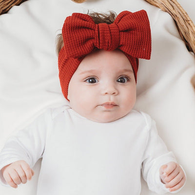 Red Baby Bowknot Headband - Amber and Noah