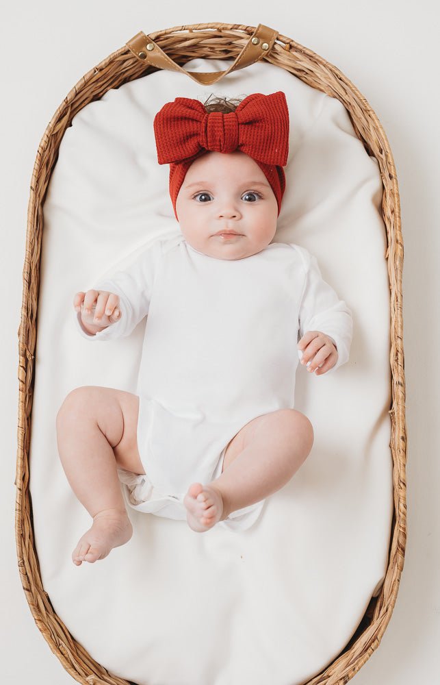 Red Baby Bowknot Headband - Amber and Noah