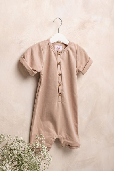 Sand Embroidered Summer Romper - Amber and Noah