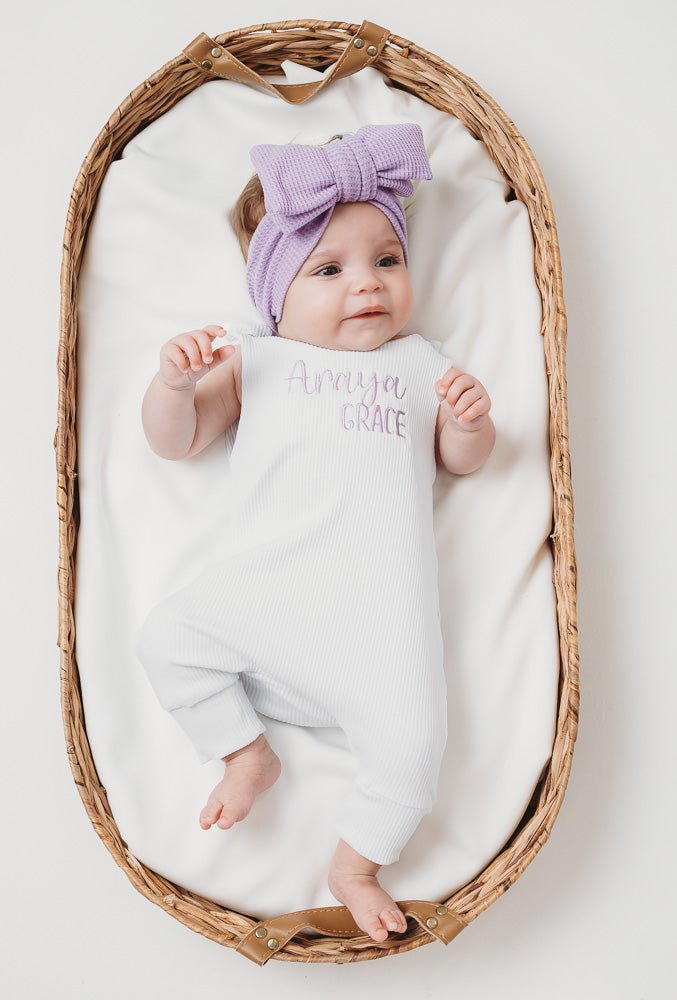 Signature Personalised Lounge Romper - Amber and Noah