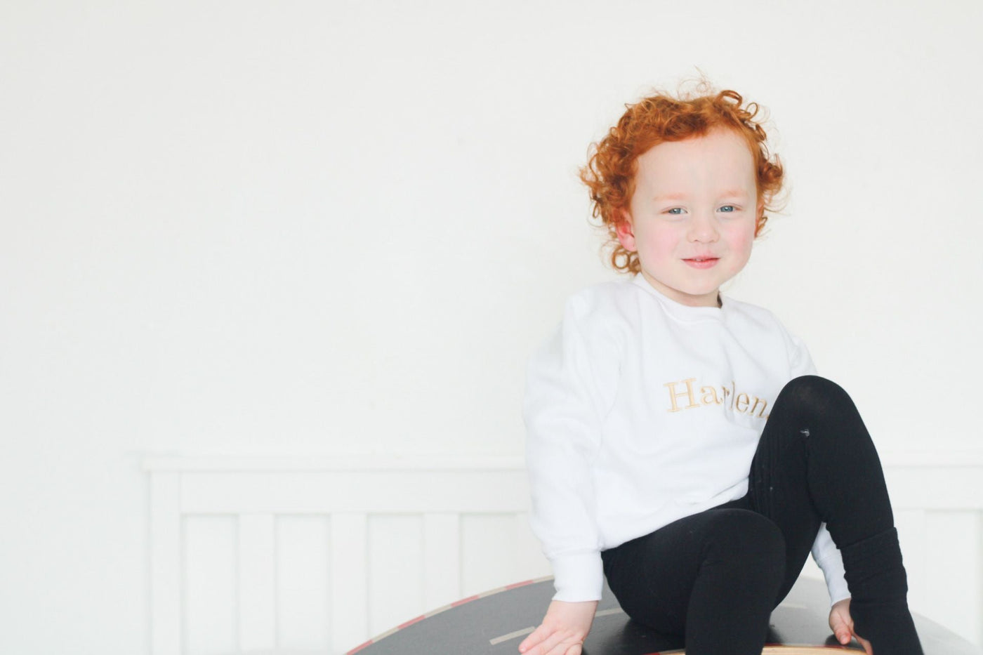 Simple Name Embroidered Sweater - Amber and Noah