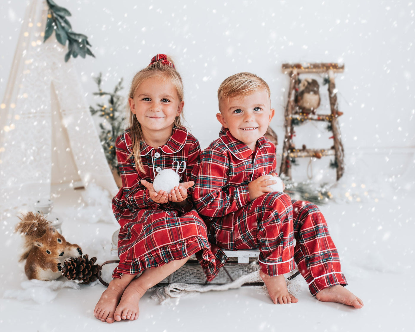 Tartan Christmas Nightdress - Amber and Noah