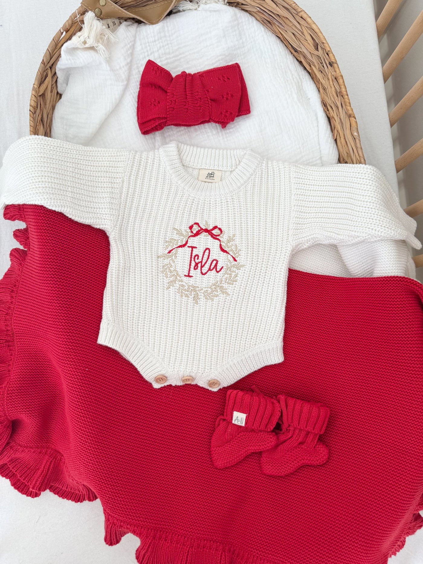 Christmas Wreath Romper Bundle