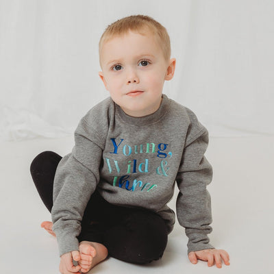 Young Wild & Three Birthday Sweater - Amber and Noah