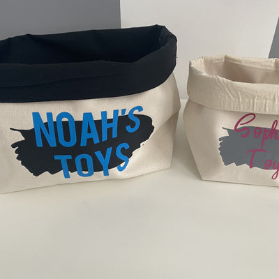Children's Toy Basket - Amber and Noah